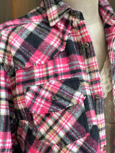 AMV Signature Flannel- PINK PANTHER